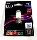 Feit Electric BA15d LED specialty bulb package.