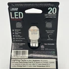 Feit Electric GY6.35 LED bulb package back photo with product details.